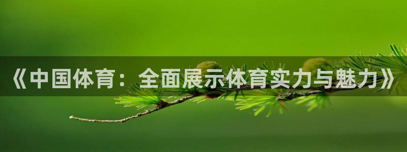 蜘蛛直播体育免费观看：《中国体育：全面展示体育实力与魅力》